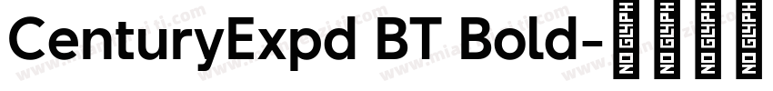 CenturyExpd BT Bold字体转换